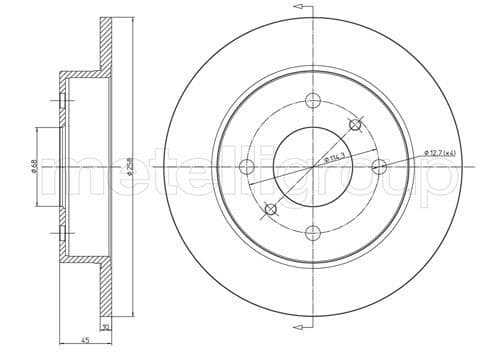 Disc frana METELLI 23-0633