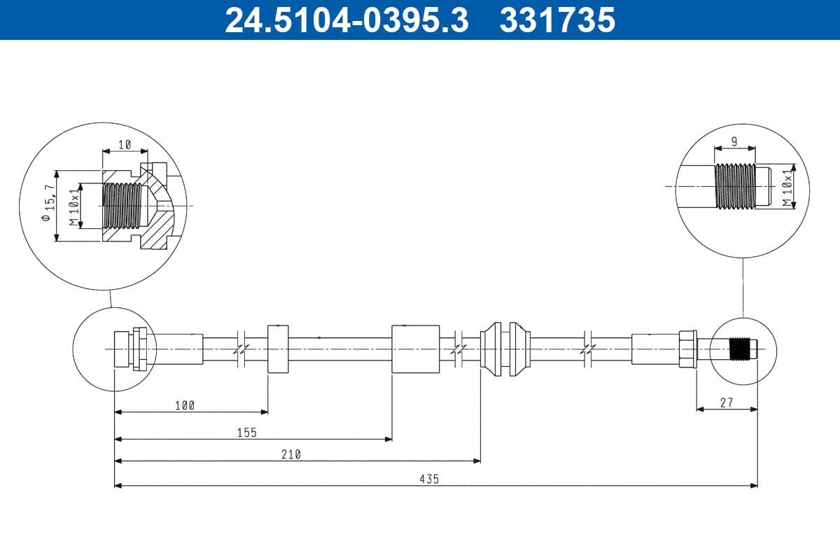 Furtun frana ATE 24.5104-0395.3