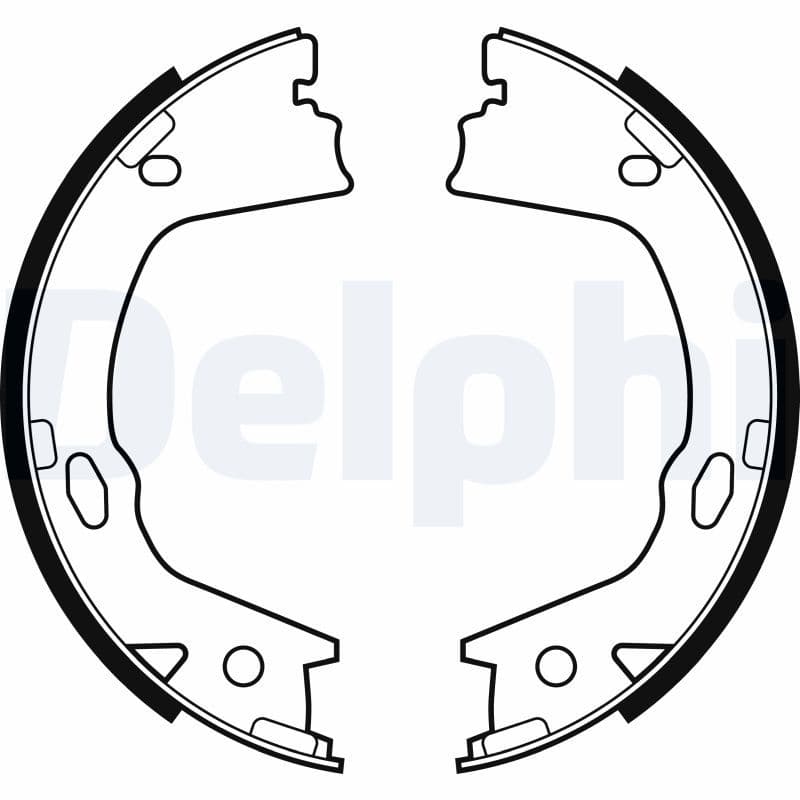 Set saboti frana, frana de mana DELPHI LS2153