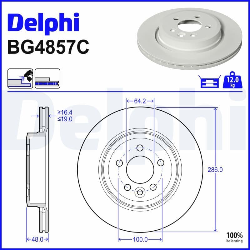Disc frana DELPHI BG4857C