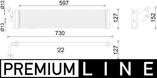 Radiator racire ulei, cutie de viteze automata MAHLE BEHR *** PREMIUM LINE *** CLC 292 000P