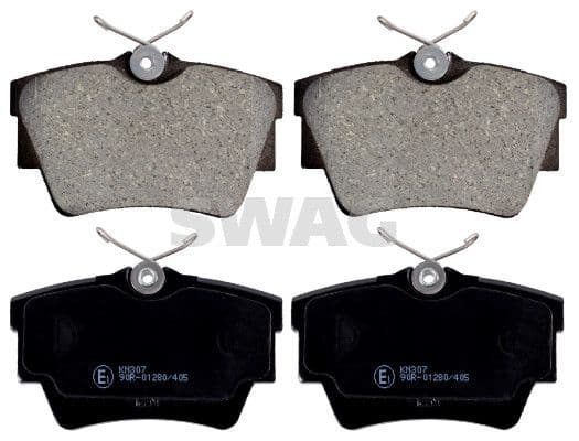 set placute frana,frana disc SWAG 60 91 6472