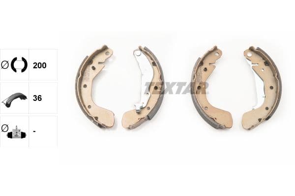 Set saboti frana TEXTAR 91062500