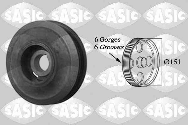 Fulie curea, arbore cotit SASIC 2156008