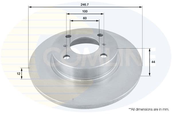 Disc frana COMLINE ADC0918