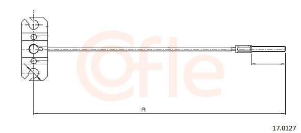 Cablu, frana de parcare COFLE 17.0127
