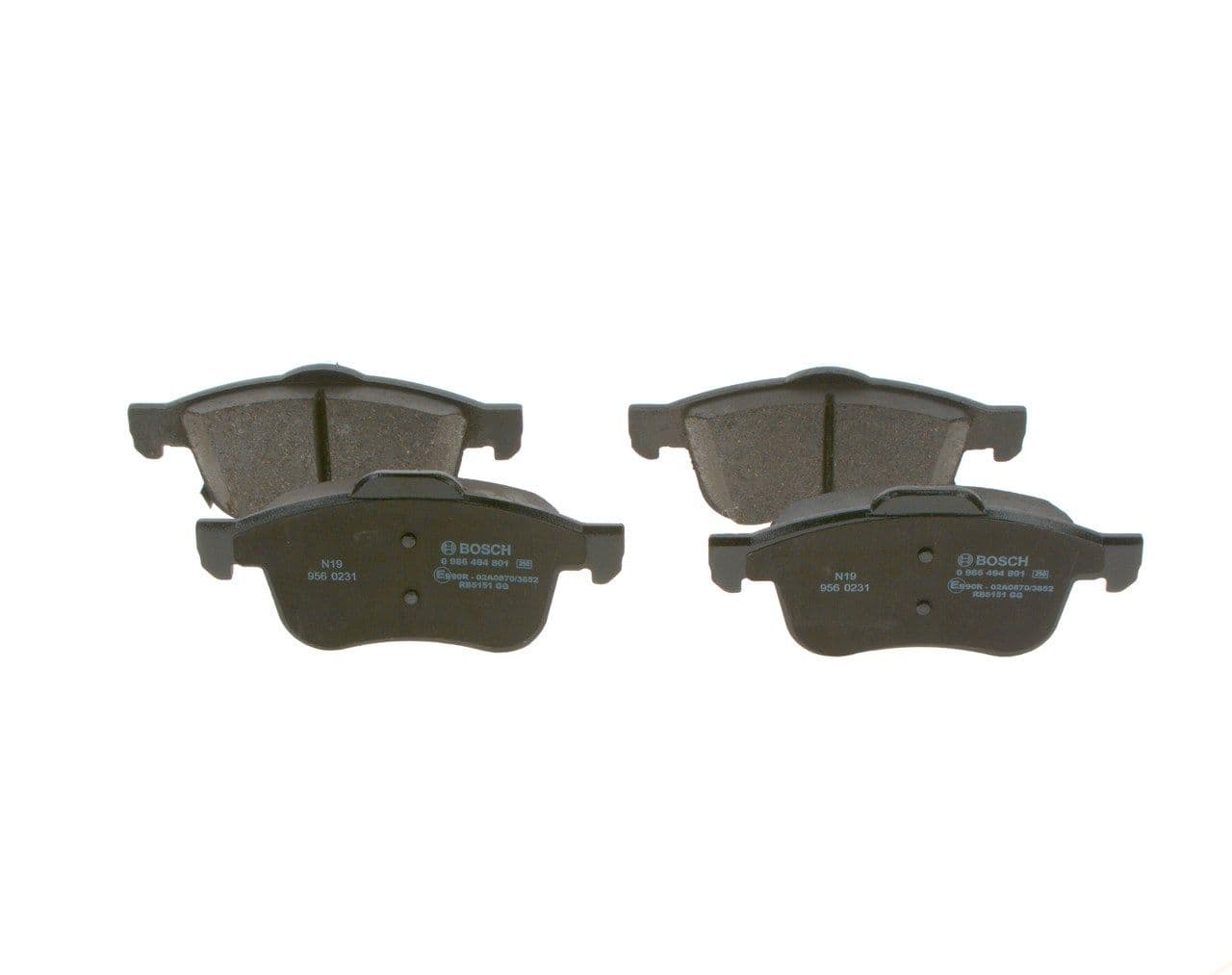 set placute frana,frana disc BOSCH 0 986 494 801