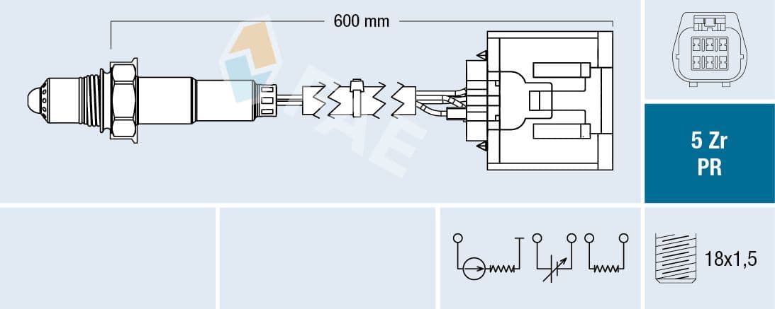 Sonda Lambda FAE 75089