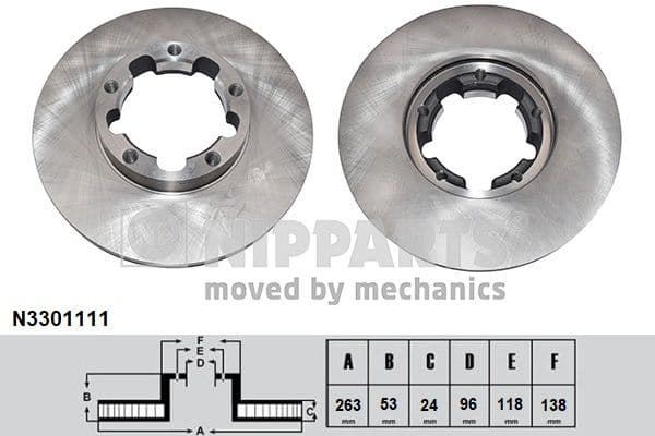 Disc frana NIPPARTS N3301111
