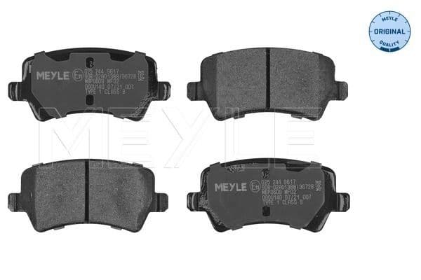 set placute frana,frana disc MEYLE -ORIGINAL: True to OE. 025 244 9617