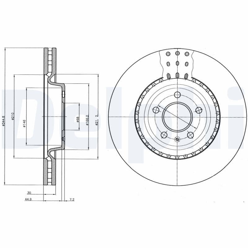 Disc frana DELPHI BG9110C