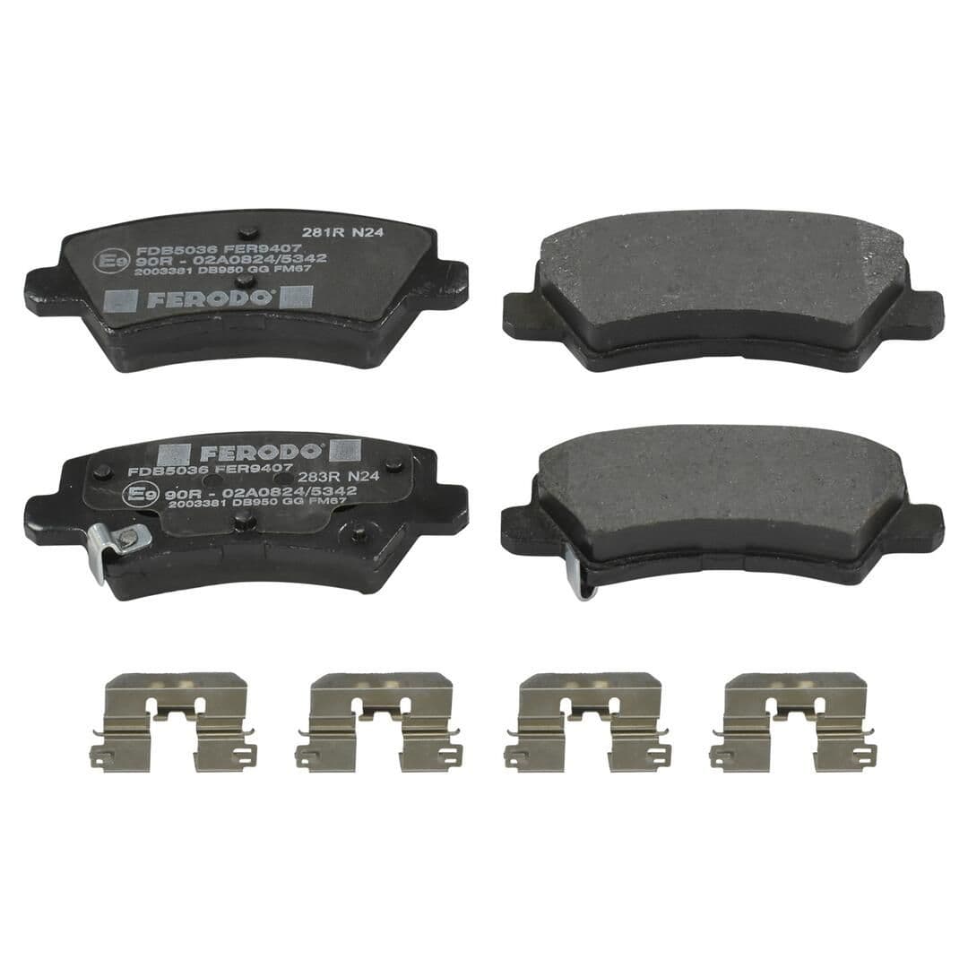 set placute frana,frana disc FERODO PREMIER ECO FRICTION FDB5036