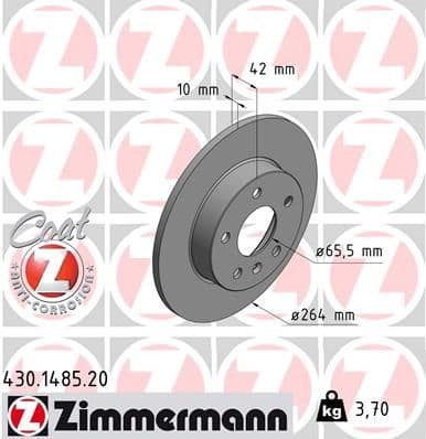 Disc frana ZIMMERMANN COAT Z 430.1485.20