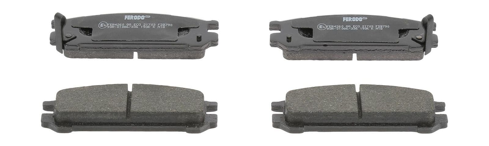 set placute frana,frana disc FERODO PREMIER ECO FRICTION FDB790