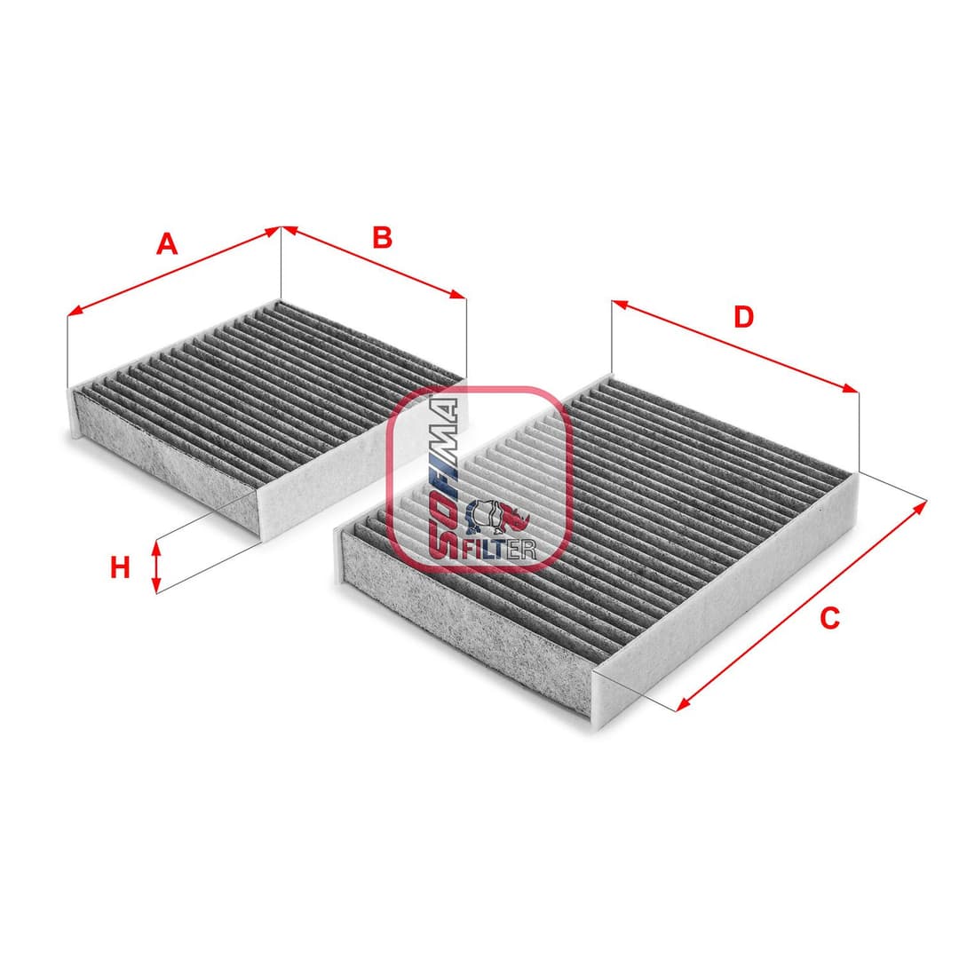 Filtru, aer habitaclu SOFIMA S 4164 CA