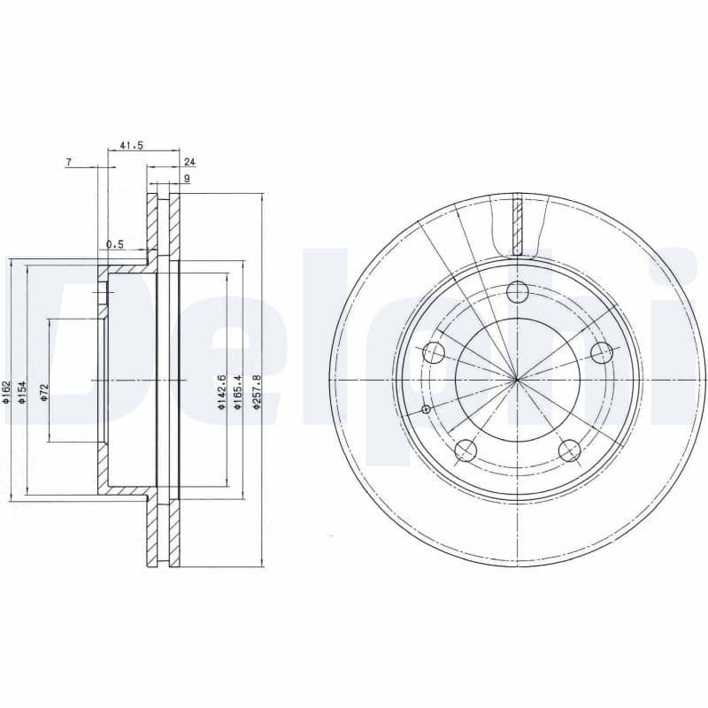 Disc frana DELPHI BG2779