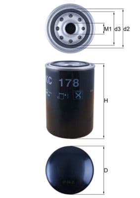 filtru combustibil MAHLE KC 178