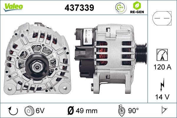 Generator / Alternator VALEO 437339