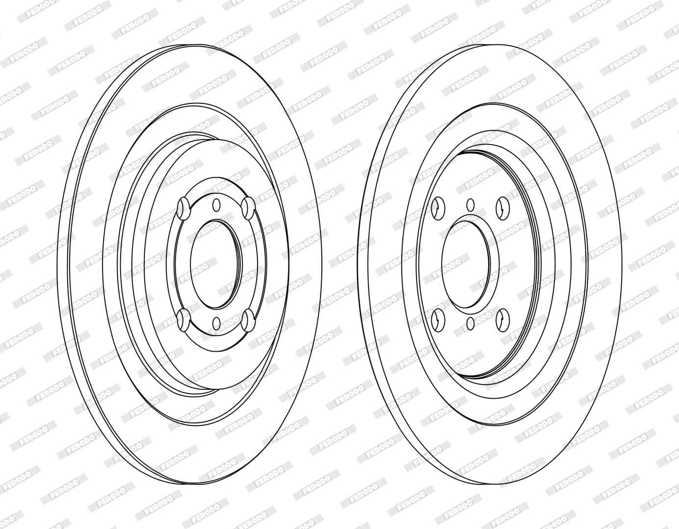 Disc frana FERODO DDF1588C