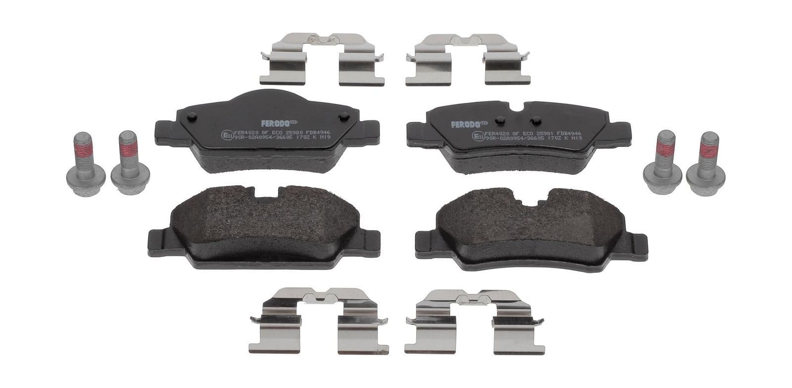 set placute frana,frana disc FERODO PREMIER ECO FRICTION FDB4946