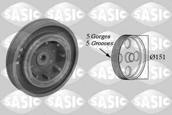Fulie curea, arbore cotit SASIC 2154015