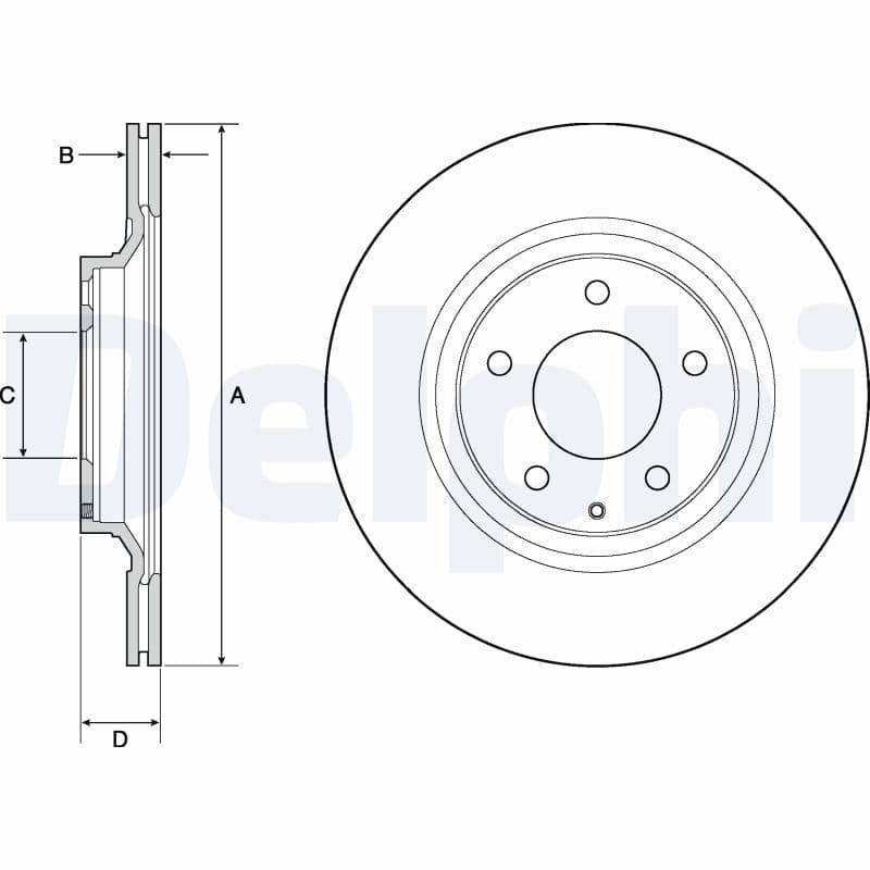 Disc frana DELPHI BG4693C