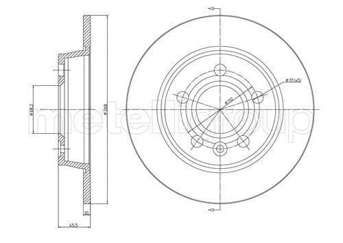 Disc frana METELLI 23-0404C