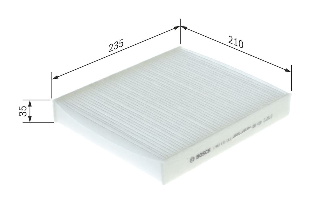 Filtru, aer habitaclu BOSCH 1 987 432 113