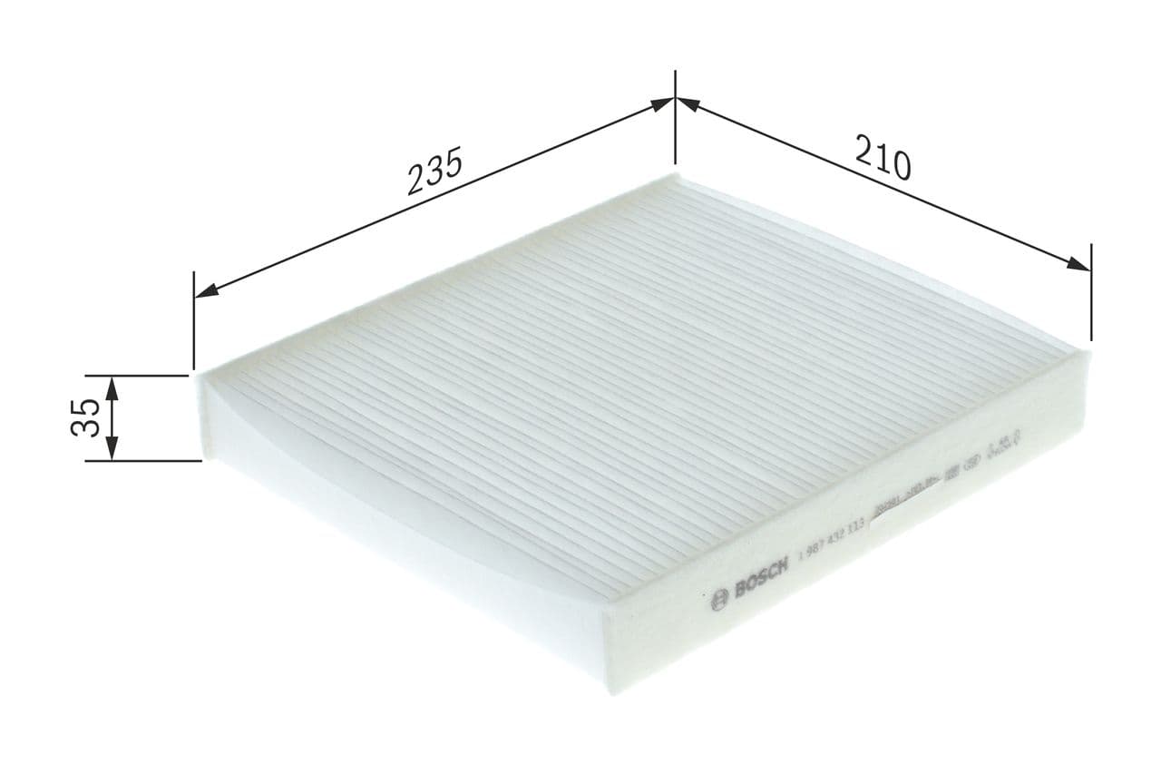 Filtru, aer habitaclu BOSCH 1 987 432 113