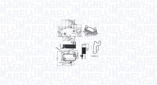 Radiator ulei, ulei motor MAGNETI MARELLI 350300000400
