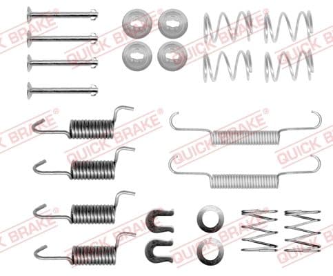 set accesorii, saboti frana parcare QUICK BRAKE 105-0871