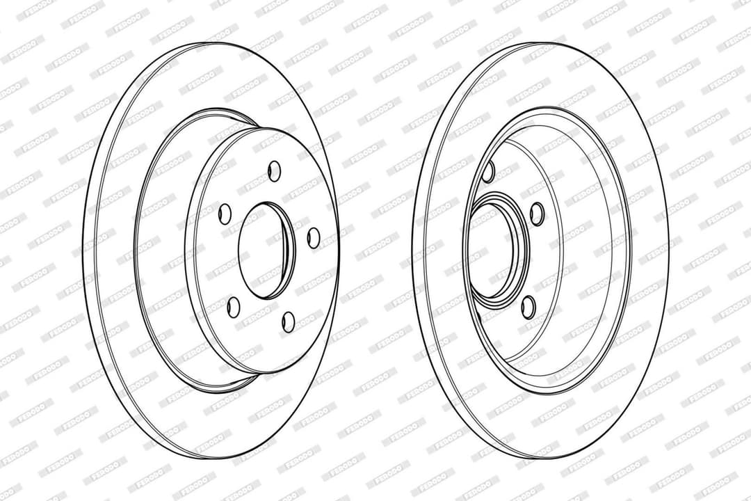 Disc frana FERODO DDF2058C