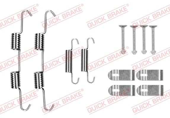 set accesorii, saboti frana parcare QUICK BRAKE 105-0077