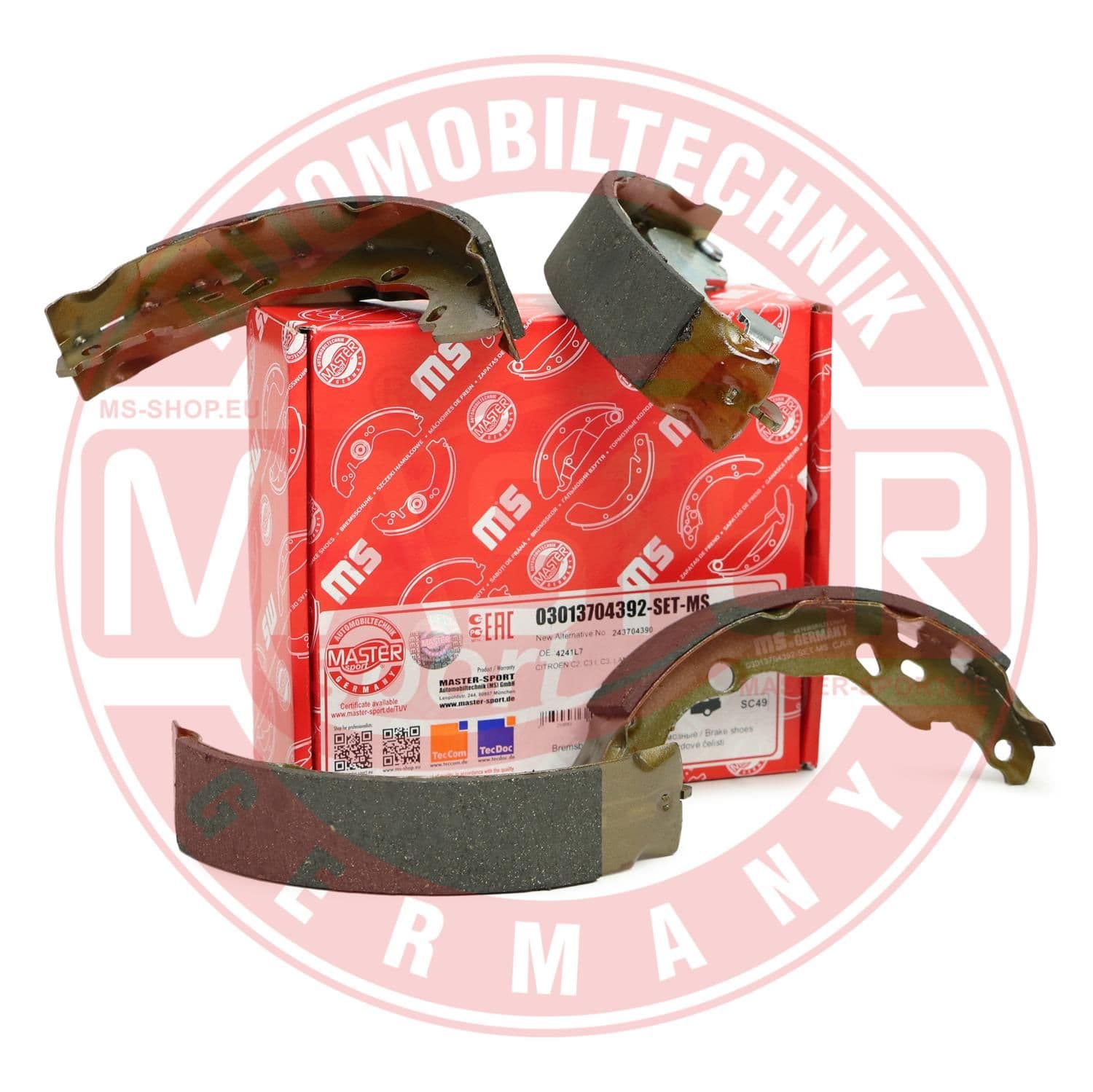 Set saboti frana MASTER SPORT 03013704392-SET-MS