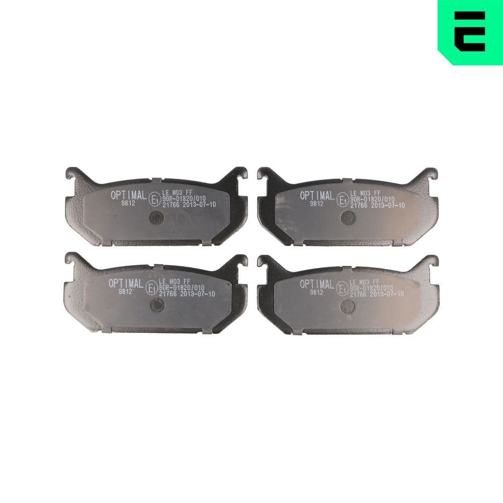 set placute frana,frana disc OPTIMAL BP-09812