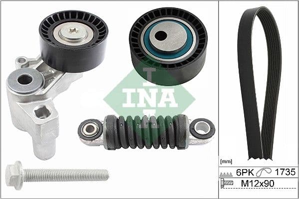 Set curea transmisie cu caneluri Schaeffler INA 529 0097 10