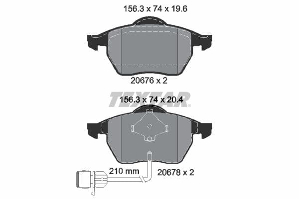set placute frana,frana disc TEXTAR Q+ 2067602