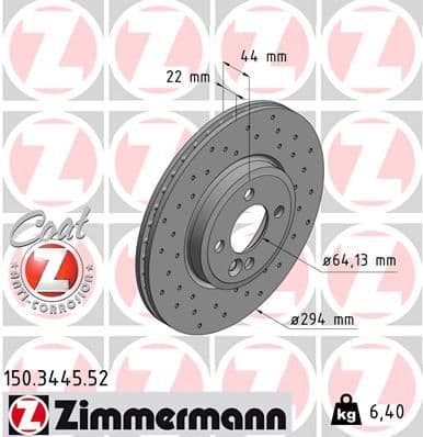 Disc frana ZIMMERMANN SPORT Z 150.3445.52