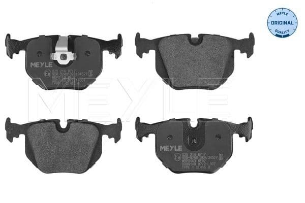 set placute frana,frana disc MEYLE -ORIGINAL: True to OE. 025 214 8717