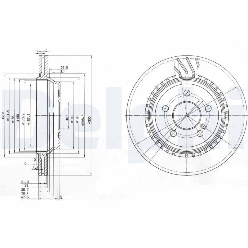 Disc frana DELPHI BG3726
