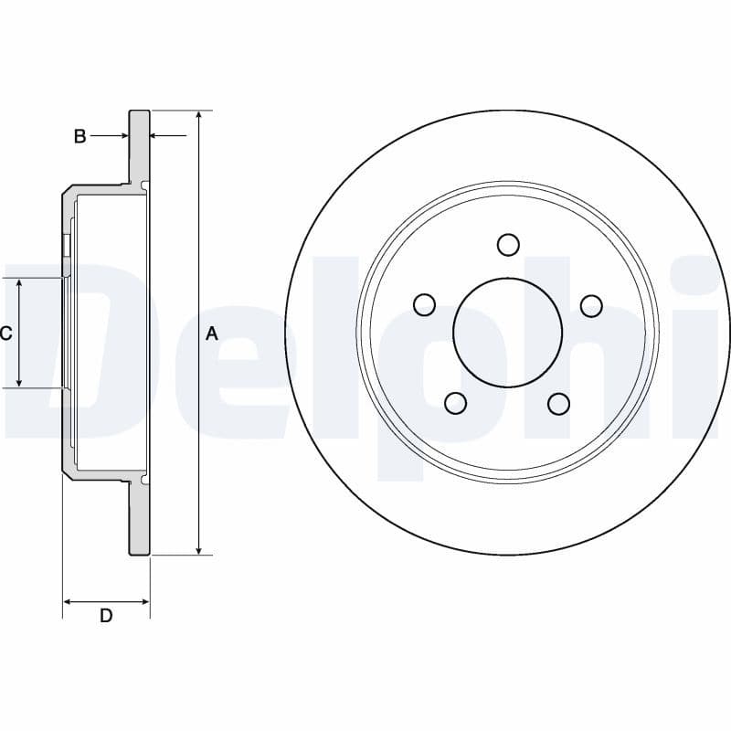 Disc frana DELPHI BG3739