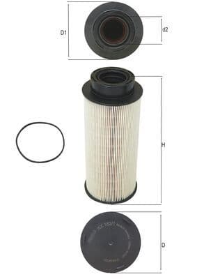 filtru combustibil MAHLE KX 182/1D