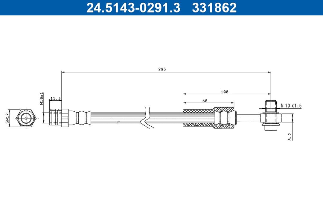 Furtun frana ATE 24.5143-0291.3