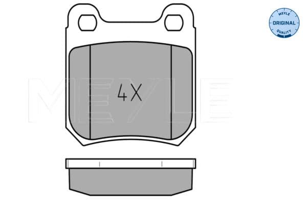 set placute frana,frana disc MEYLE 025 210 5115