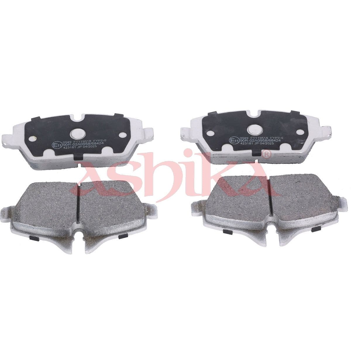 set placute frana,frana disc ASHIKA 50-00-0049