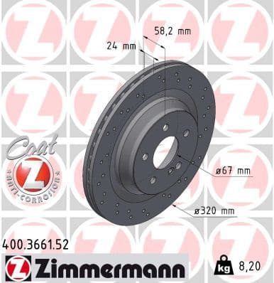 Disc frana ZIMMERMANN SPORT Z 400.3661.52