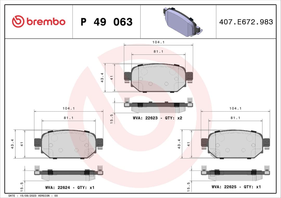 set placute frana,frana disc BREMBO PRIME LINE P 49 063