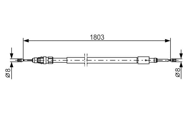 Cablu, frana de parcare BOSCH 1 987 482 317