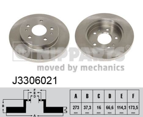 Disc frana NIPPARTS J3306021
