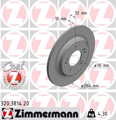 Disc frana ZIMMERMANN COAT Z 320.3814.20